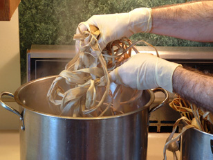 Boiling the fiber