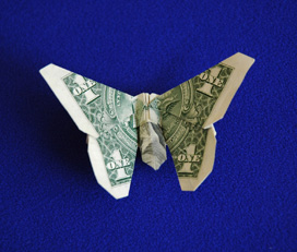 Dollar Bill Butterfly